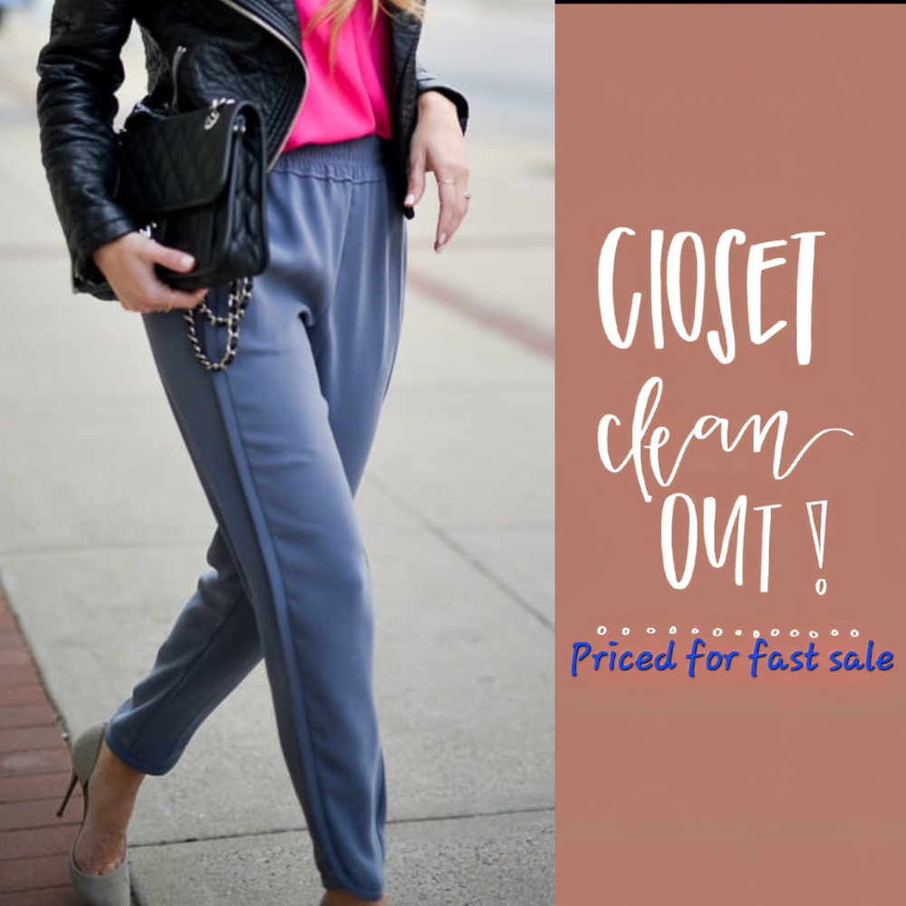 J. Crew "Resse" Grey Crepe Joggers